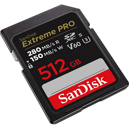Карта пам'яті SanDisk SD  512GB C10 UHS-II U3 R280/W150MB/s Extreme Pro V60