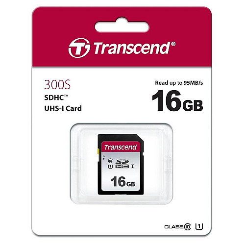 Карта пам'яті Transcend SD  16GB C10 UHS-I  R95/W10MB/s