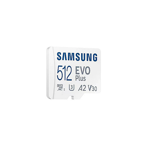 Карта пам'яті Samsung microSDXC  512GB C10 UHS-I R100MB/s Evo Plus + SD