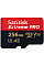 Карта памяти SanDisk microSD 256GB C10 UHS-I U3 R200/W140MB/s Extreme Pro V30+SD