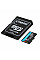 Карта пам'яті Kingston microSD   64GB C10 UHS-I U3 A2 V30 R200/W100MB/s + SD