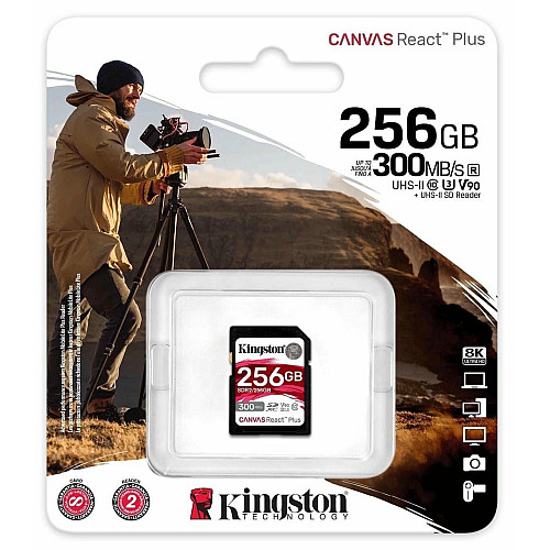 Карта пам'яті Kingston SD  256GB C10 UHS-II U3 R300/W260MB/s