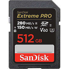 Карта пам'яті SanDisk SD  512GB C10 UHS-II U3 R280/W150MB/s Extreme Pro V60