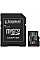 Карта пам'яті Kingston microSD  128GB C10 UHS-I A1 V10 R150MB/s + SD