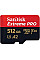 Карта памяти SanDisk microSD 512GB C10 UHS-I U3 R200/W140MB/s Extreme Pro V30+SD