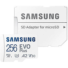 Карта пам'яті Samsung microSD 256GB C10 UHS-I  R130MB/s Evo Plus + SD