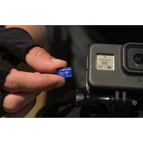 Карта пам'яті Samsung microSDXC    512GB C10 UHS-I R180MB/s PRO Plus + SD