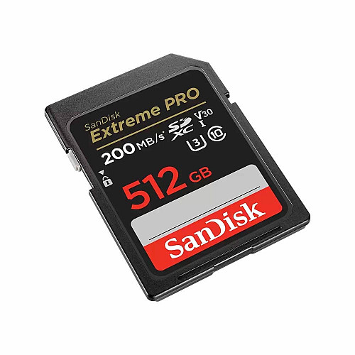 Карта памяти SanDisk SD 512GB C10 UHS-I U3 R200/W140MB/s Extreme Pro V30