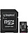 Карта пам'яті Kingston microSD   64GB C10 UHS-I A1 V10 R100MB/s + SD