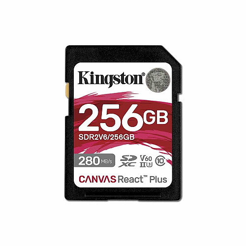 Карта памяти Kingston SD 256GB C10 UHS-II U3 R280/W150MB/s