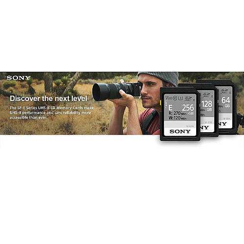 Карта пам'яті Sony SDXC  128GB C10 UHS-II U3 V60 R270/W120MB/s Entry