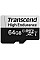 Карта пам'яті Transcend microSD   64GB C10 UHS-I U1 High Endurance (85TB)