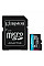 Карта пам'яті Kingston microSD  128GB C10 UHS-I U3 A2 V30 R200/W100MB/s + SD