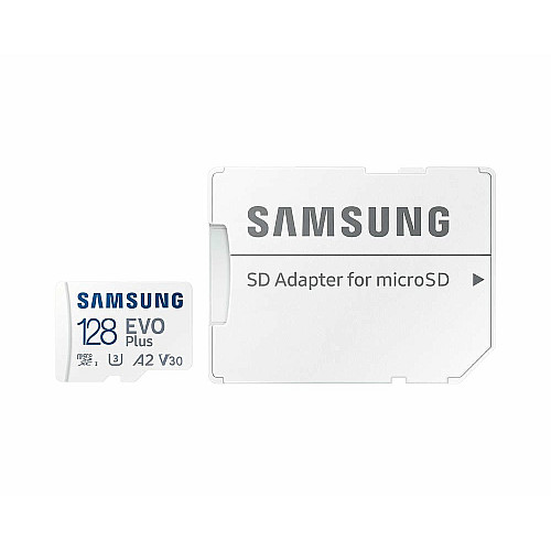 Карта пам'яті Samsung microSD 128GB C10 UHS-I  R130MB/s Evo Plus + SD