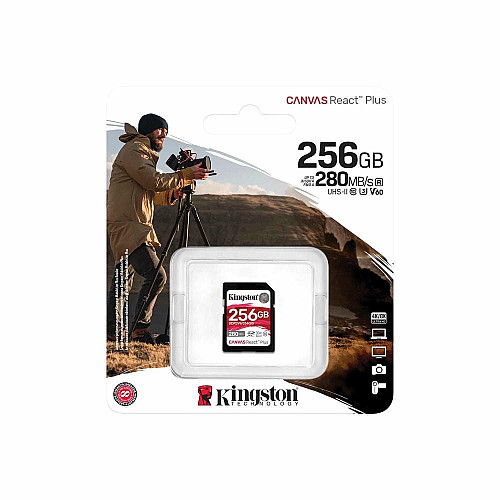Карта памяти Kingston SD 256GB C10 UHS-II U3 R280/W150MB/s
