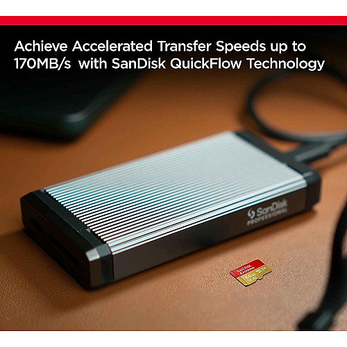 Карта памяти SanDisk microSD 64GB C10 UHS-I U3 R170/W80MB/s Extreme V30+SD
