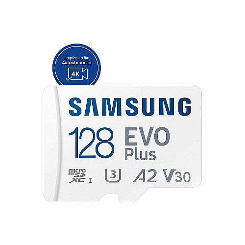 Карта пам'яті Samsung microSD 128GB C10 UHS-I  R130MB/s Evo Plus + SD