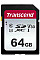 Карта пам'яті Transcend SD  64GB C10 UHS-I  R100/W20MB/s