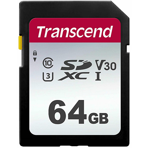 Карта пам'яті Transcend SD  64GB C10 UHS-I  R100/W20MB/s