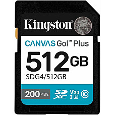 Карта пам'яті Kingston SD  512GB C10 UHS-I U3 V30 R200/W160MB/s
