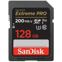 Карта пам'яті SanDisk SD  128GB C10 UHS-I U3 R200/W90MB/s Extreme Pro V30