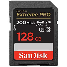Карта пам'яті SanDisk SD  128GB C10 UHS-I U3 R200/W90MB/s Extreme Pro V30