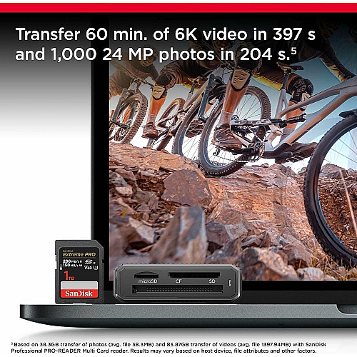 Карта памяти SanDisk SD 64GB C10 UHS-II U3 R280/W100MB/s Extreme Pro V60