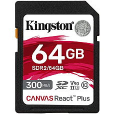 Карта пам'яті Kingston SD   64GB C10 UHS-II U3 R300/W260MB/s
