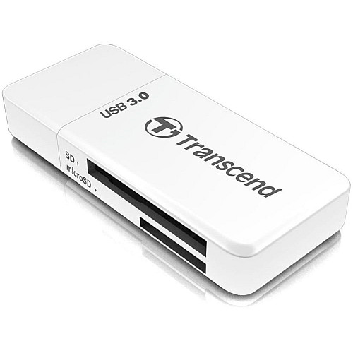 Кардрідер Transcend USB 3.1 Type-A > microSD/SD Білий