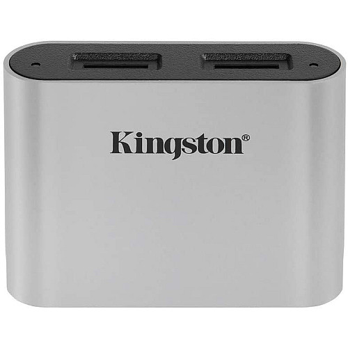 Кардрідер Kingston USB 3.2 Type-C > 2x microSD UHS-II Workflow Срібний