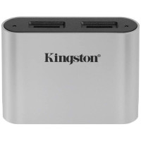 Кардрідер Kingston USB 3.2 Type-C > 2x microSD UHS-II Workflow Срібний