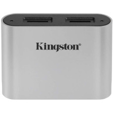 Кардрідер Kingston USB 3.2 Type-C > 2x microSD UHS-II Workflow Срібний