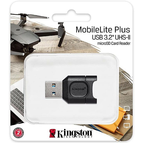 Кардрідер Kingston USB 3.2 Type-A > microSD UHS-II Чорний