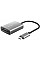 Кардидер Trust Dalyx USB-С > SD/microSD, Алюминий, 0.08м, Серый