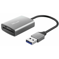 Кардрідер Trust Dalyx USB-A 3.2 > SD/microSD, Алюміній, 0.08м, Сірий