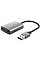 Кардрідер Trust Dalyx USB-A 3.2 > SD/microSD, Алюміній, 0.08м, Сірий