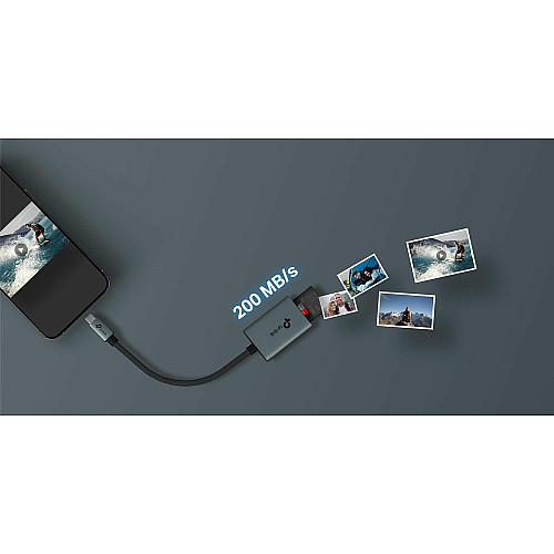 USB-Концентратор TP-Link  UA430C  1xSD, 1x-microSD, USB TypeC
