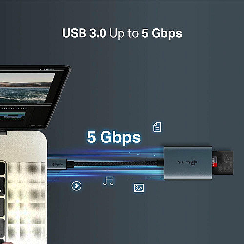 USB-Концентратор TP-Link  UA430C  1xSD, 1x-microSD, USB TypeC