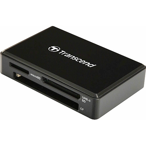 Кардрідер Transcend USB 3.1 Type-A > microSD/SD/CF UHS-II Чорний