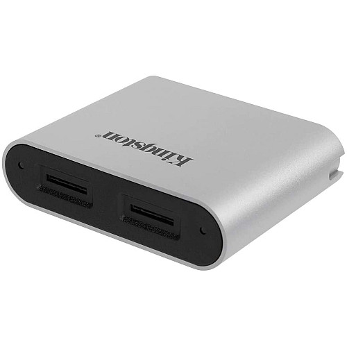 Кардрідер Kingston USB 3.2 Type-C > 2x microSD UHS-II Workflow Срібний