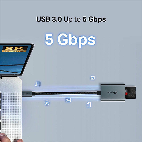 USB-Концентратор TP-Link UA440C 1xSD, 1x-microSD, USB TypeC