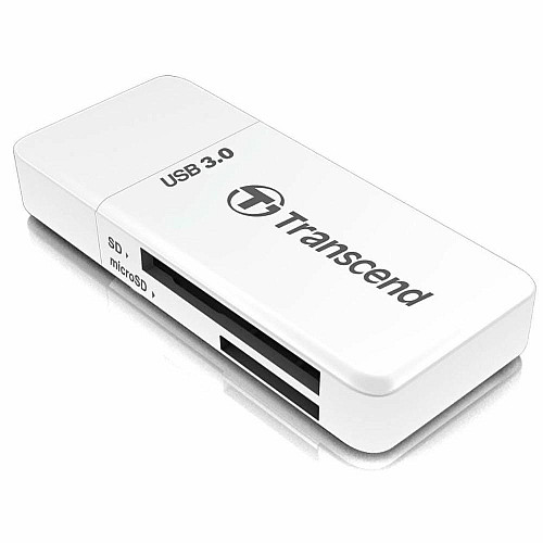 Кардрідер Transcend USB 3.1 Type-A > microSD/SD Білий