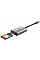 Кардидер Trust Dalyx USB-С > SD/microSD, Алюминий, 0.08м, Серый