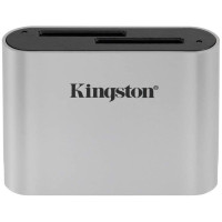 Кардидер Kingston USB 3.2 Type-C > 2xSD UHS-II Workflow Серебряный