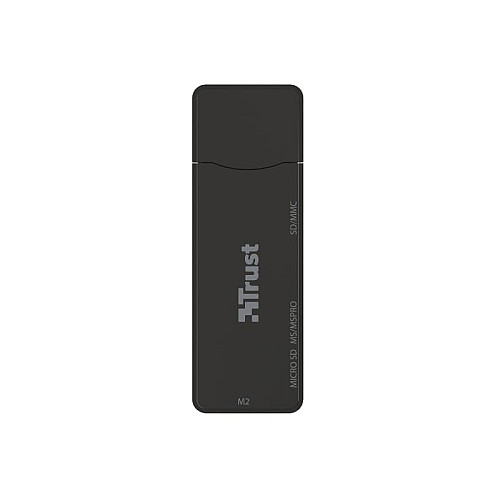 Кардрідер Trust Nanga USB-A 3.2 > SD/microSD/MS/MSPRO/ммC/M2, чорний