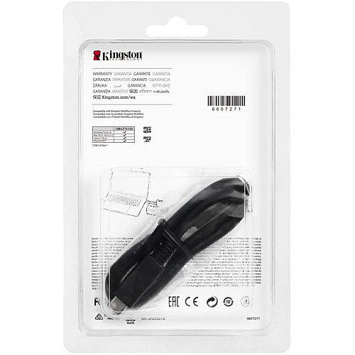 Кардрідер Kingston USB 3.2 Type-C > 2x microSD UHS-II Workflow Срібний