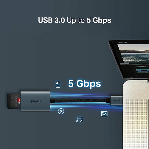 USB-Концентратор TP-Link UA430 1xSD, 1x-microSD, USB TypeA