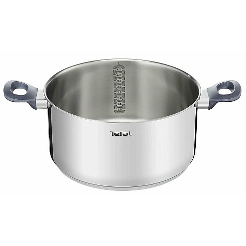 Каструля Tefal Daily Cook з кришкою, 24см, нержавіюча сталь, алюміній, бакеліт