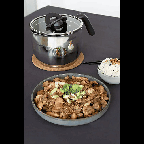 Мультикаструля Tefal Opti Space,2.5л, нержавіюча сталь, бакеліт