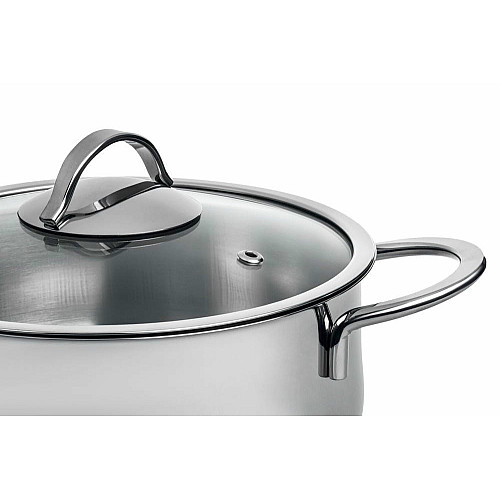 Каструля зі скляною кришкою ARDESTO Black Mars, 4.3л, нержавіюча сталь